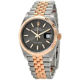 Rolex Datejust 36 Automatic Dark RhodiumDial Men's Steel and 18kt Everose Gold Jubilee Watch #126231DRSJ - Watches of America