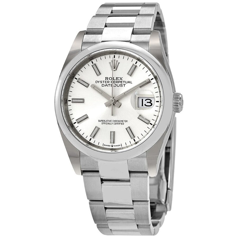 Rolex Datejust 36 Automatic Silver Dial Men's Oyster Watch #126200SSO - Watches of America
