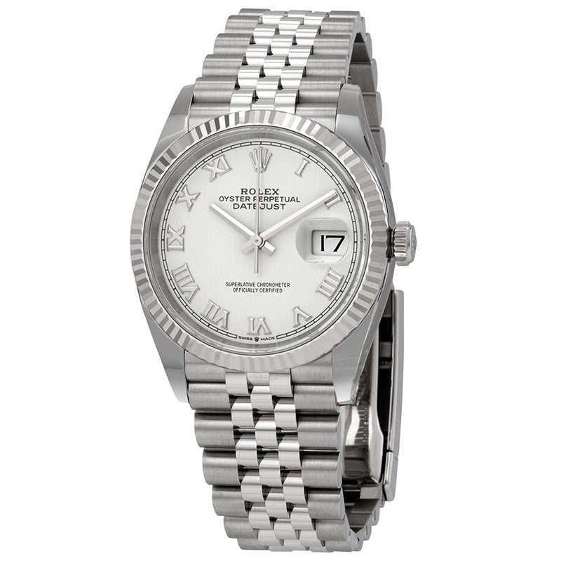Rolex Datejust 36 Automatic White Dial Ladies Jubilee Watch WRJ#126234 - Watches of America