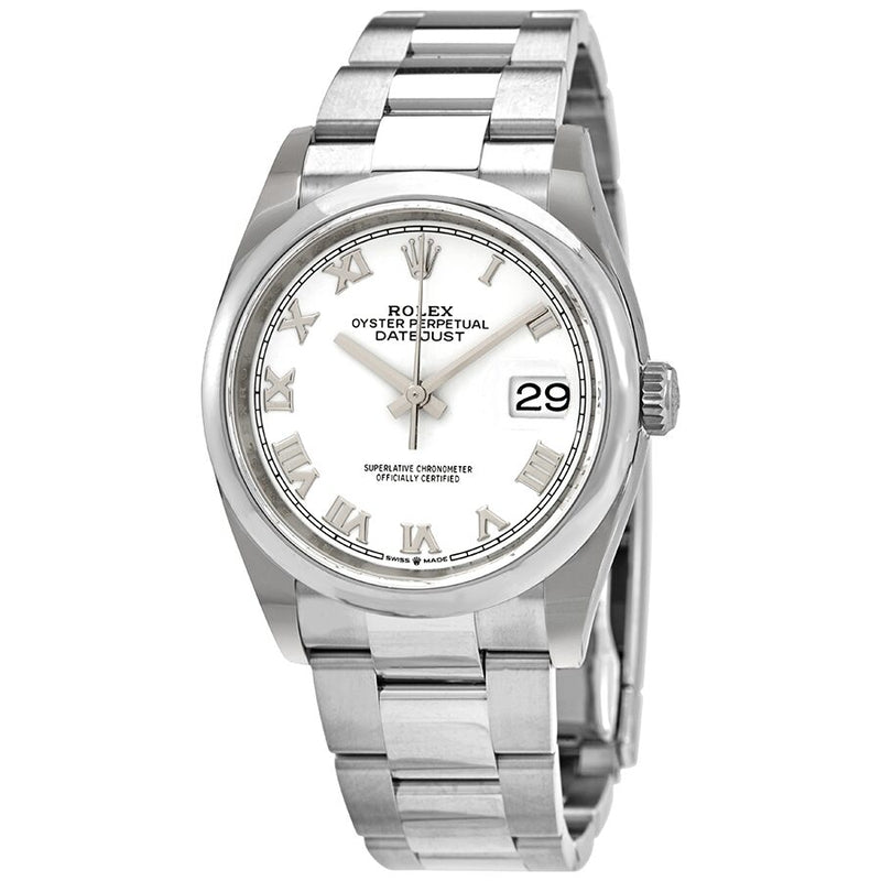 Rolex Datejust 36 Automatic White Dial Men's Oyster Watch #126200WRO - Watches of America