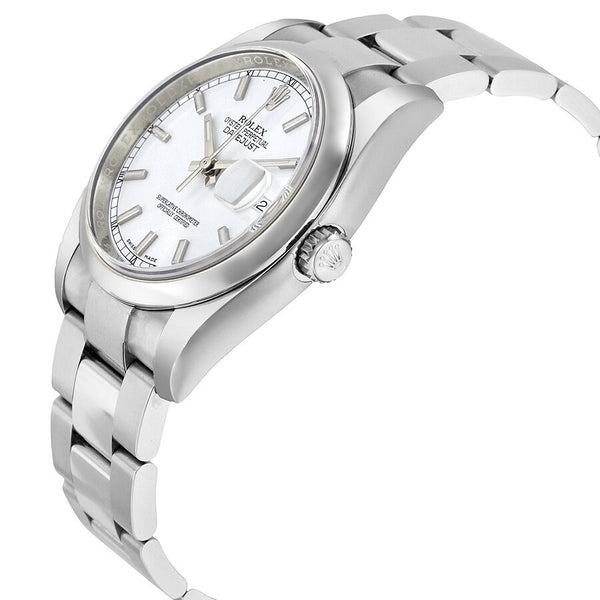 Rolex Datejust 36 Automatic White Dial Stainless Steel Oyster Bracelet Men's Watch 116200WSO #116200-WSO - Watches of America #2