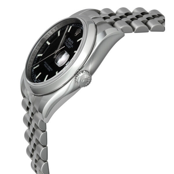 Rolex Datejust 36 Black Dial Stainless Steel Jubilee Bracelet Automatic Men's Watch 116200BKSJ #116200/63600 - Watches of America #2