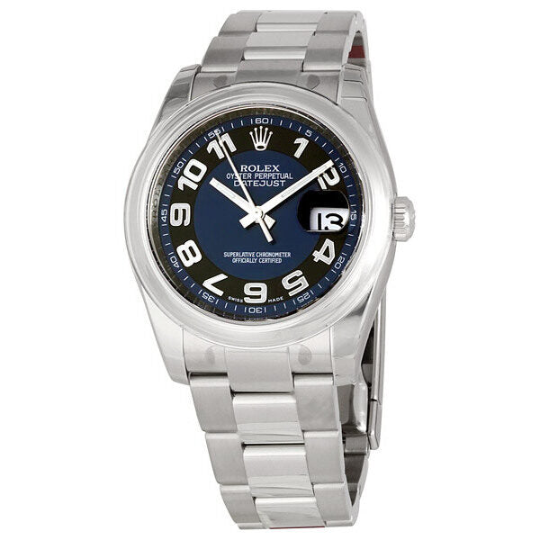 Rolex Datejust 36 Black Dial Stainless Steel Oyster Bracelet Automatic Men's Watch #116200BKBLAO - Watches of America