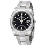 Rolex Datejust 36 Black Dial Stainless Steel Oyster Bracelet Automatic Men's Watch 116200BKSO#116200-BKSO - Watches of America