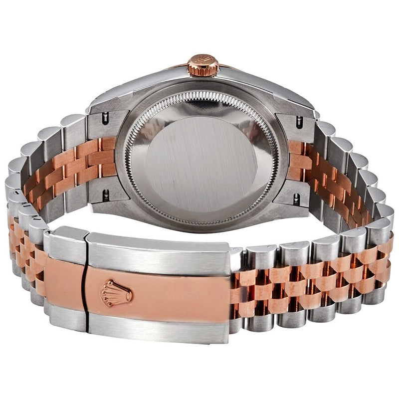Rolex Datejust 36 Black Diamond Dial Automatic Men's Steel and 18kt Everose Gold Jubilee Watch #126231BKDJ - Watches of America #3