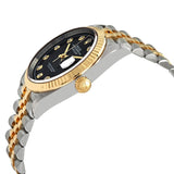 Rolex Datejust 36 Black Diamond Dial Men's Stainless Steel and 18kt Yellow Gold Jubilee Watch #126233BKDJ - Watches of America #2