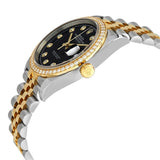 Rolex Datejust 36 Black Diamond Dial Men's Steel and 18kt Yellow Gold Jubilee Watch #126283BKDJ - Watches of America #2