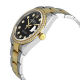 Rolex Datejust 36 Black Diamond Dial Men's Steel and 18kt Yellow Gold Oyster Watch #126283BKDO - Watches of America #2