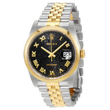 Rolex Datejust 36 Black Dial Stainless Steel and 18K Yellow Gold Jubilee Bracelet Automatic Men's Watch #116203BKJRJ - Watches of America