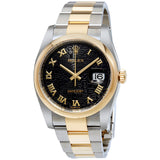 Rolex Datejust 36 Black Dial Stainless Steel and 18K Yellow Gold Oyster Bracelet Automatic Men's Watch #116203BKJRO - Watches of America