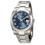 Rolex Datejust 36 Blue Concentric Dial Stainless Steel Oyster Bracelet Automatic Men's Watch #116200BLCAO - Watches of America
