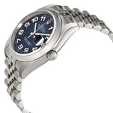 Rolex Datejust 36 Blue with Black Ring Dial Stainless Steel Jubilee Bracelet Automatic Men's Watch #116200BLBKAJ - Watches of America #2