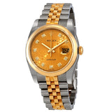 Rolex Datejust 36 Champagne Dial Stainless Steel and 18K Yellow Gold Jubilee Bracelet Automatic Men's Watch #116203CJDJ - Watches of America