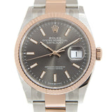 Rolex Datejust 36 Dark Rhodium Dial Automatic Men's Steel and 18k Everose Gold Oyster Watch #126231DRSO - Watches of America #2
