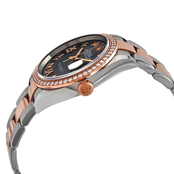 Rolex Datejust 36 Dark Rhodium Diamond Dial Automatic Men's Steel and 18k Everose Gold Oyster Watch #126281DRRDO - Watches of America #2