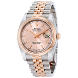 Rolex Datejust 36 Datejust Pink Dial Steel and 18K Everose Gold Jubilee Watch #116201PKSJ - Watches of America