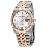 Rolex Datejust 36 Mother of Pearl Diamond Dial Automatic Men's Steel and 18kt Everose Gold Jubilee Watch #126231MDJ - Watches of America