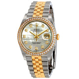 Rolex Datejust 36 Mother of Pearl Diamond Dial Ladies Steel and 18kt Yellow Gold Jubilee Watch #126283MDJ - Watches of America