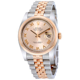 Rolex Datejust 36 Pink Dial Steel and 18K Everose Gold Jubilee Men's Watch #116201PKRJ - Watches of America