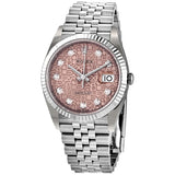 Rolex Datejust 36 Diamond Pink Jubilee Dial Ladies Watch #126234PJDJ - Watches of America