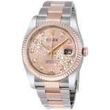 Rolex Datejust 36 Pink Jubilee Steel and 18K Everose Gold Oyster Men's  Watch #116231PJDO - Watches of America
