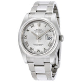 Rolex Datejust 36 Rhodium Dial Stainless Steel Oyster Bracelet Automatic Men's Watch #116200RRO - Watches of America