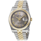 Rolex Datejust 36 Rhodium Dial Steel and 18K Yellow Gold Jubilee Men's Watch #116203RRJ - Watches of America