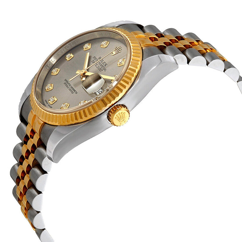 Rolex Datejust 36 Rhodium Diamond Dial Automatic Diamond Ladies Steel and 18kt Yellow Gold Jubilee Watch #116233RDJ - Watches of America #2