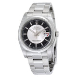 Rolex Datejust 36 Silver and Black Dial Stainless Steel Oyster Bracelet Automatic Men's Watch #116200SBKSO - Watches of America