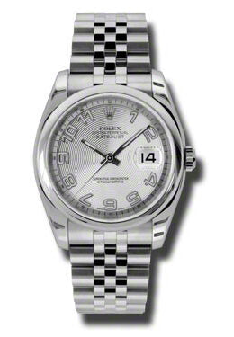 Rolex Datejust 36 Silver Concentric Dircle Dial Stainless Steel Jubilee Bracelet Automatic Men's Watch #116200SCAJ - Watches of America