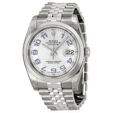 Rolex Datejust 36 Silver Deco Dial Stainless Steel Jubilee Bracelet Automatic Unisex Watch #116200SDBLAJ - Watches of America