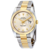 Rolex Datejust 36 Silver Dial Stainless Steel and 18K Yellow Gold Oyster Bracelet Automatic Ladies Watch #116203SDO - Watches of America