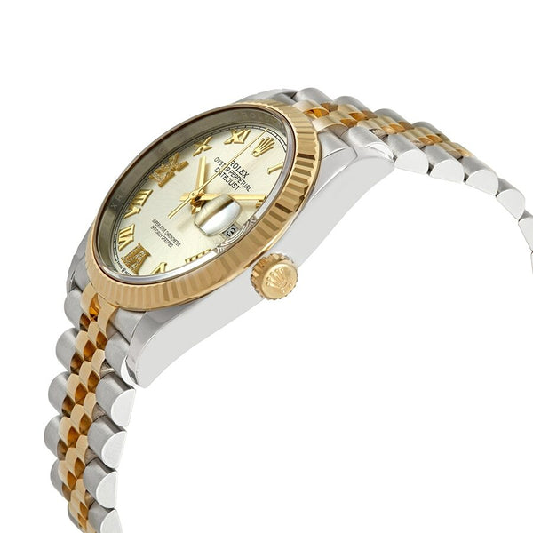Rolex Datejust 36 Silver Diamond Dial Men's Stainless Steel and 18kt Yellow Gold Rolex Jubilee Watch #126233SRDJ - Watches of America #2