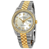 Rolex Datejust 36 Silver Diamond Dial Steel and 18kt Yellow Gold Jubilee Watch #126283SRDJ - Watches of America