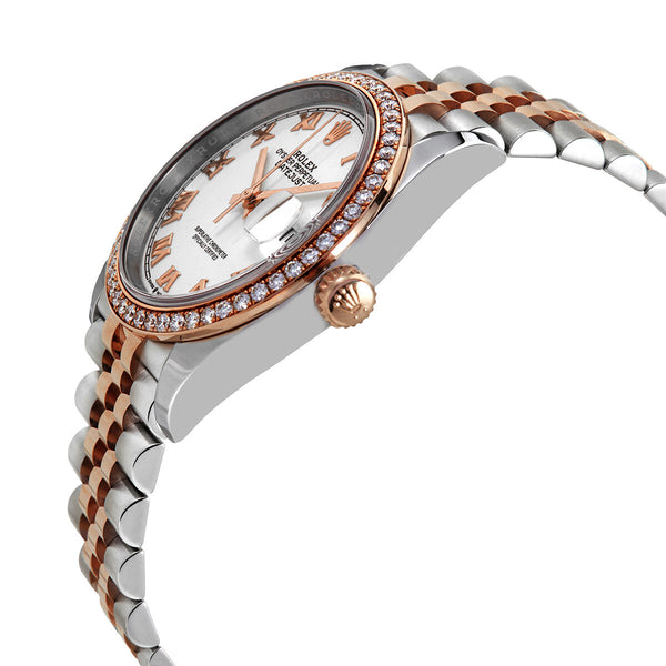 Rolex Datejust 36 White Dial Automatic Ladies Steel and 18k Everose Gold Jubilee Watch #126281WRJ - Watches of America #2