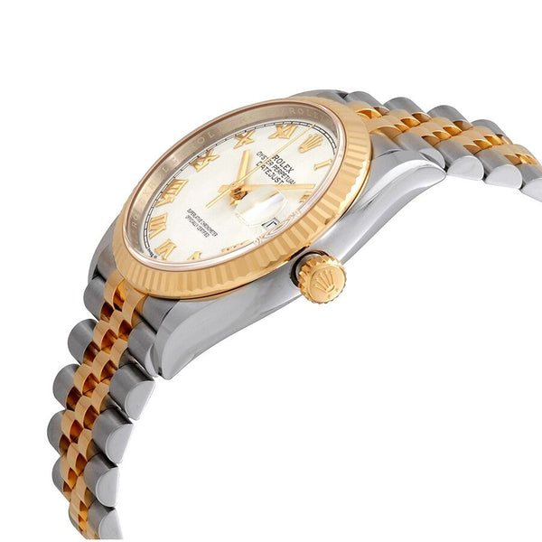 Rolex Datejust 36 White Dial Men's Stainless Steel and 18kt Yellow Gold Jubilee Watch #126233WRJ - Watches of America #2