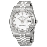 Rolex Datejust 36 White Dial Stainless Steel Jubilee Bracelet Automatic Men's Watch 116200WRJ#116200-WRJ - Watches of America