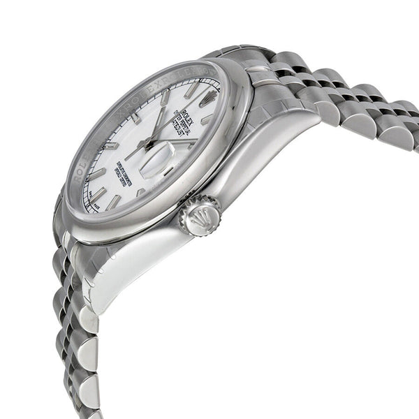 Rolex Datejust 36 White Dial Stainless Steel Jubilee Bracelet Automatic Men's Watch #116200WSJ - Watches of America #2