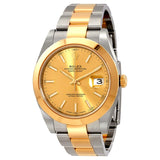 Rolex Datejust 41 Champagne Dial Steel and 18K Yellow Gold Oyster Men's Watch #126303CSO - Watches of America