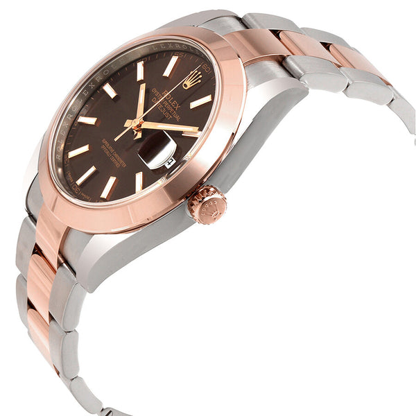Rolex Datejust 41 Chocolate Brown Dial Steel and 18K Rose Gold Men's Watch 126301CHSO #116589 SALV8RUBY - Watches of America #2