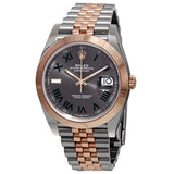 Rolex Datejust 41 Grey Dial Men's Steel and 18K Everose Gold Jubilee Watch #126301GYRJ - Watches of America