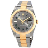 Rolex Datejust 41 Grey Dial Stainless Steel and 18K Yellow Gold Men's Watch #126333GYRO - Watches of America