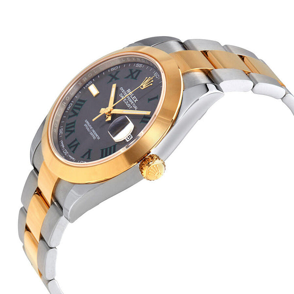 Rolex Datejust 41 Slate Dial Automatic Men's Steel and 18kt Yellow Gold Oyster Watch 126303GYRO #126303 GYRO - Watches of America #2
