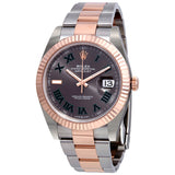 Rolex Datejust 41 Slate Dial Men's Steel and 18kt Everose Gold Oyster Watch #126331GYRO - Watches of America
