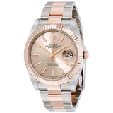 Rolex Datejust 41 Sundust Dial Steel and 18K Everose Gold Men's Watch #126331SNSO - Watches of America