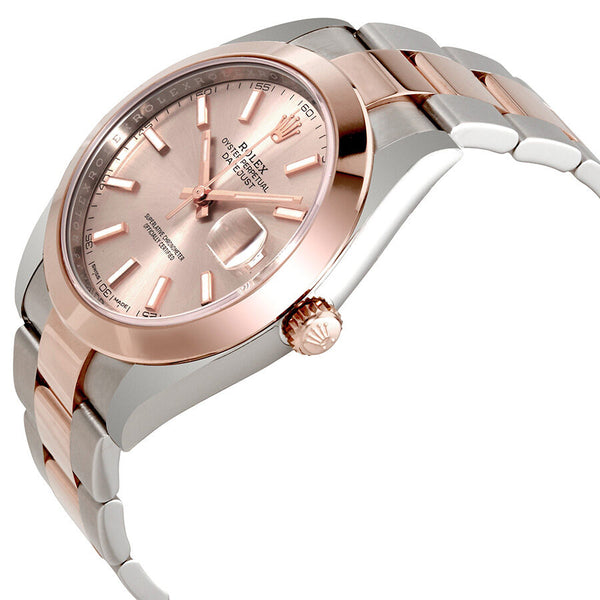 Rolex Datejust 41 Sundust Dial Steel and 18K Rose Gold Men's Watch #126301SNSO - Watches of America #2
