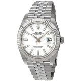 Rolex Datejust 41 White Dial Automatic Men's Watch #126334WSJ - Watches of America