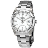 Rolex Datejust 41 White Dial Oyster Automatic Men's Watch #126334WSO - Watches of America