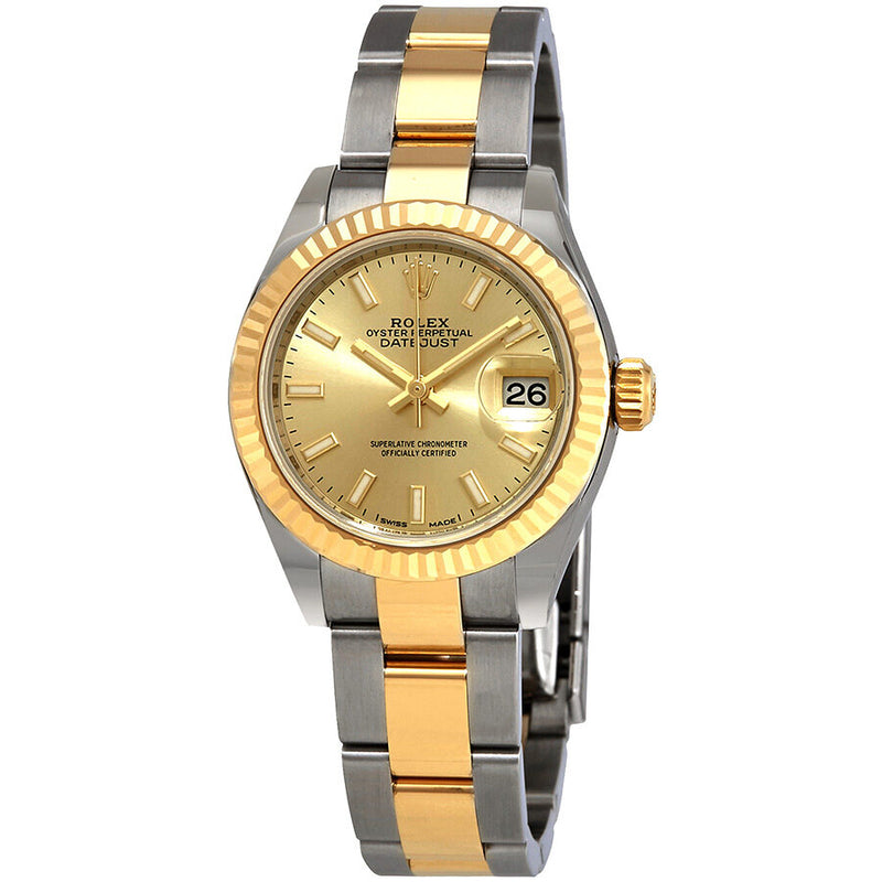 Rolex Datejust Automatic Champagne Dial Ladies Steel and 18kt Yellow Gold Oyster Watch #279173CSO - Watches of America