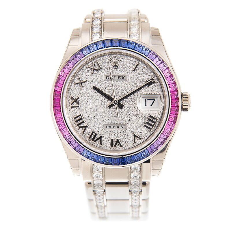 Rolex Datejust Automatic Chronometer Diamond Men's Watch #86349 SAPURP - Watches of America